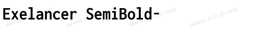 Exelancer SemiBold字体转换